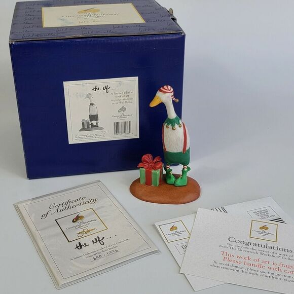 Duck The Elf by Will Bullas Bisque The Greenwich Workshop Limited Edition Figure - Picture 1 of 7